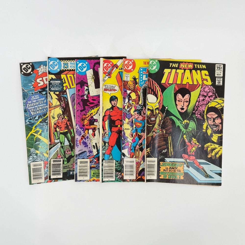DC JLA #212 Teen Titans #29 Legion #279 #293 All-Star #18 Adventure #477 CPV Lot